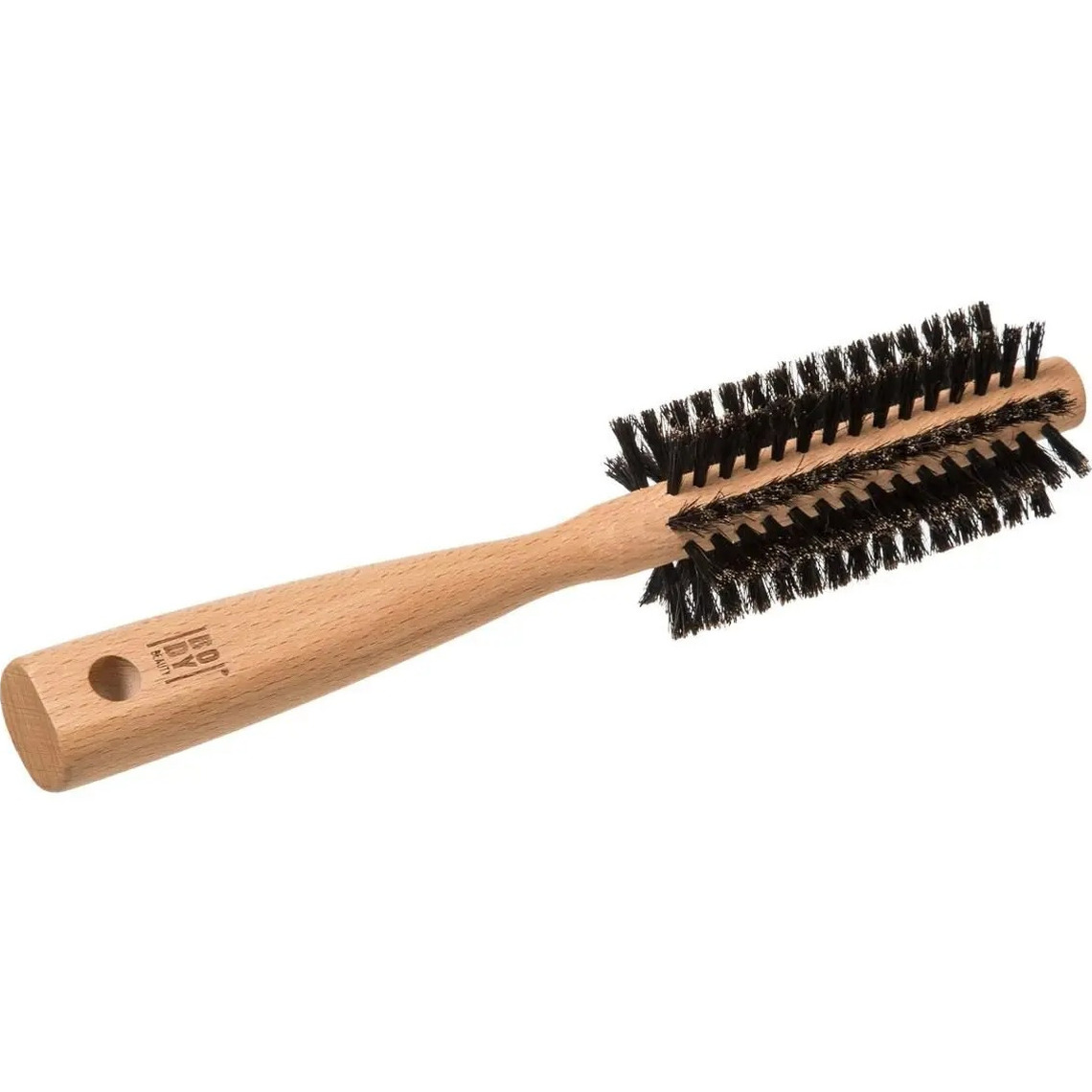 5five Haarborstel rond naturel met varkenshaar 24 cm van hout - Persoonlijke verzorging artikelen -
