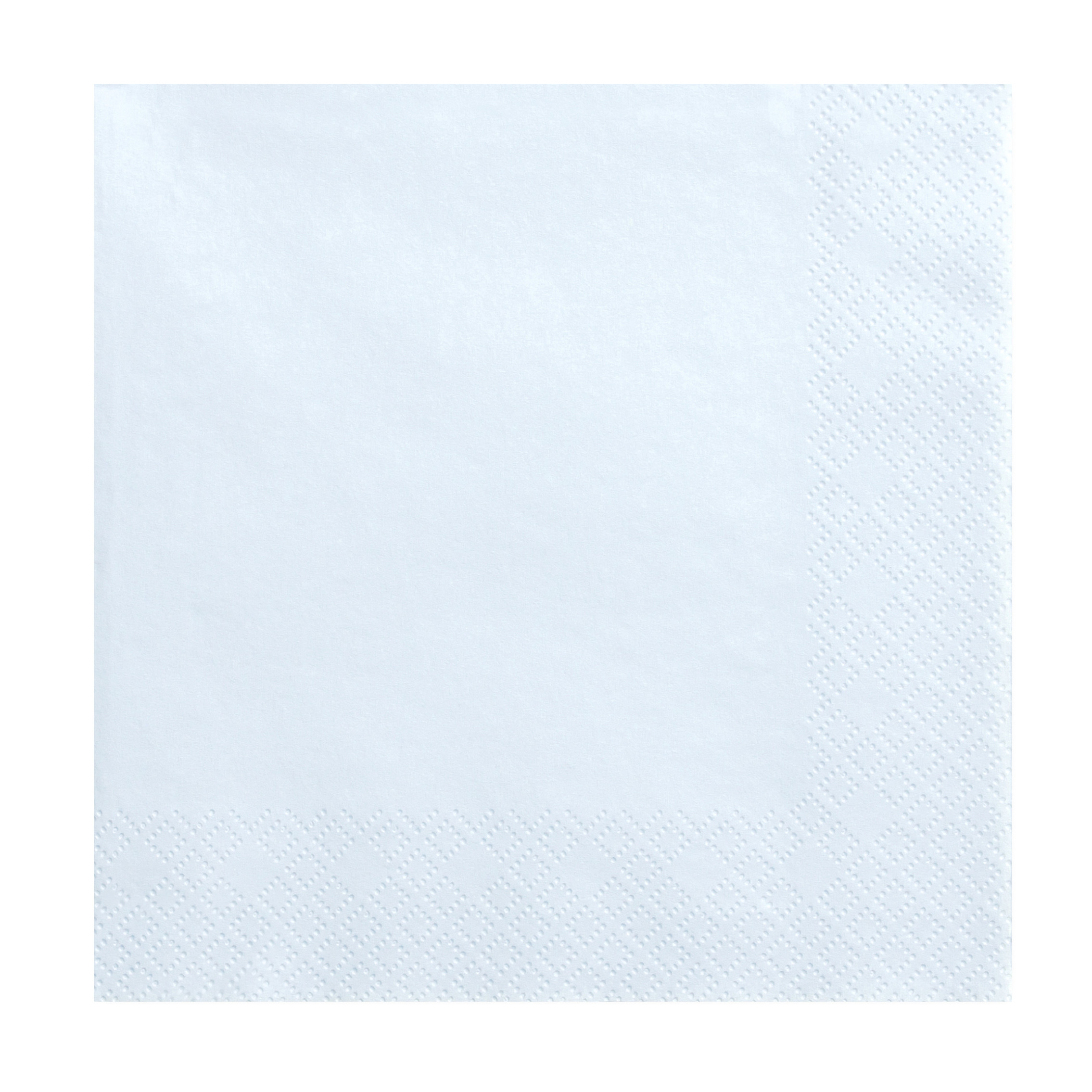 PartyDeco 20x Papieren tafel servetten lichtblauw 33 x 33 cm -