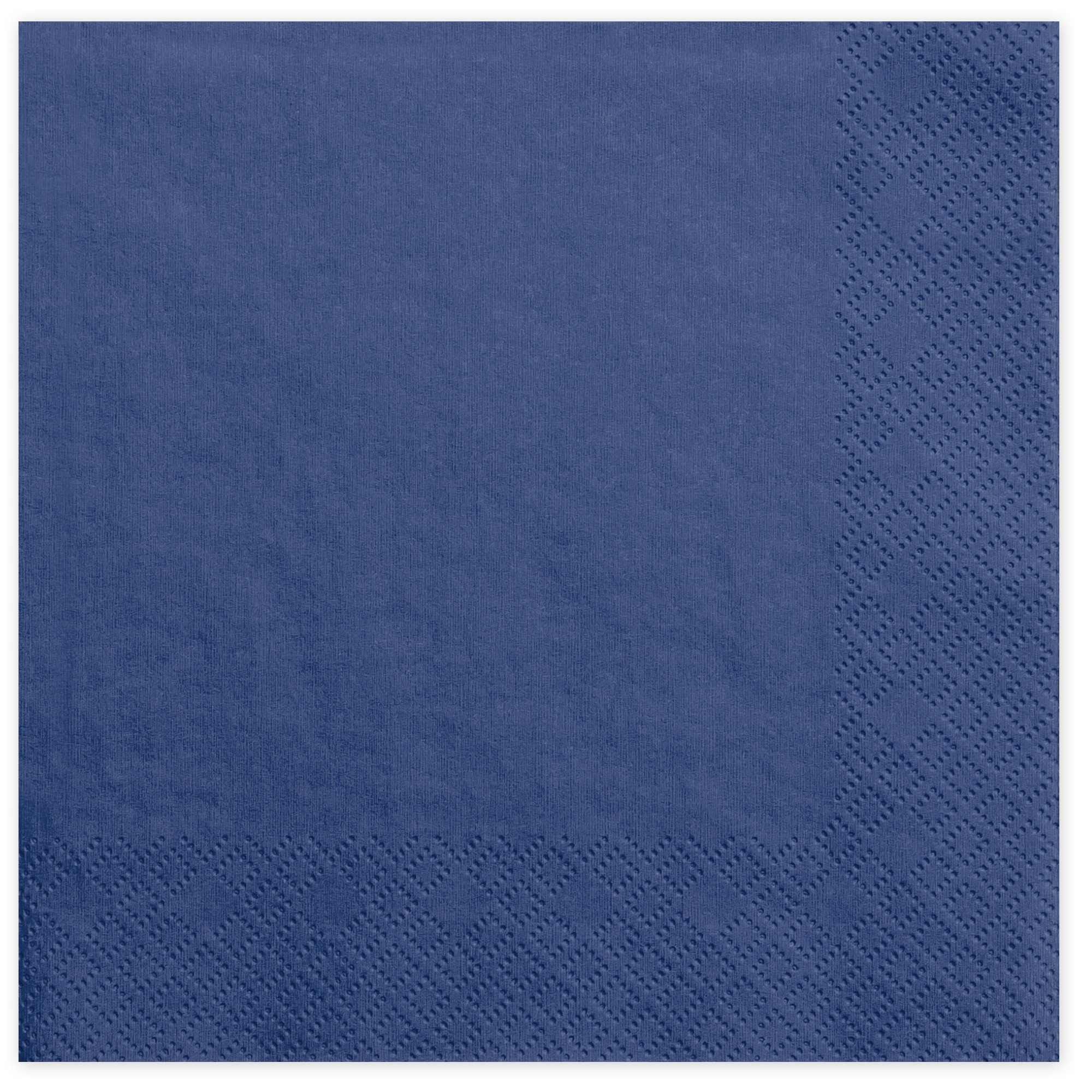 PartyDeco 20x Papieren tafel servetten navy blauw 33 x 33 cm -
