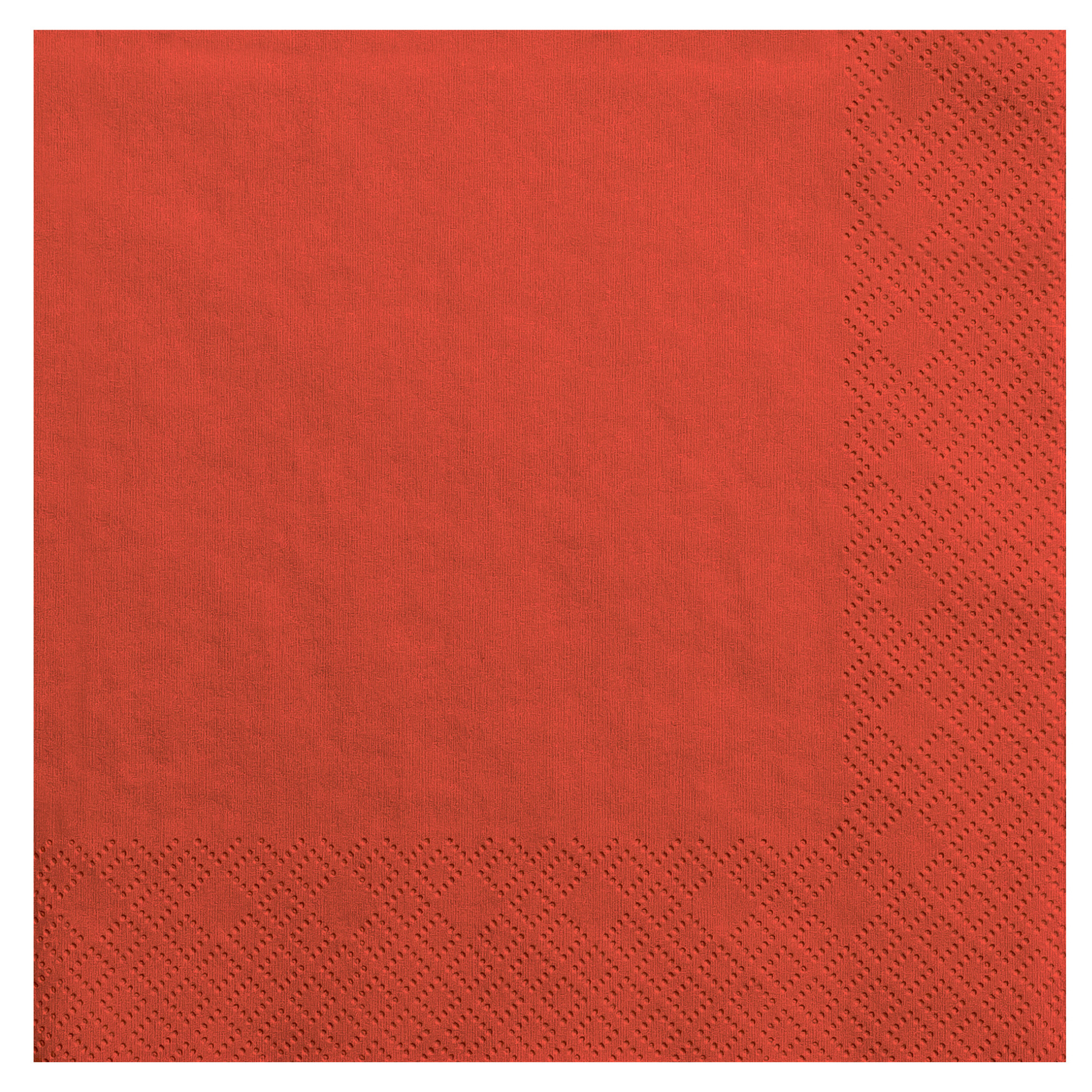 PartyDeco 20x Papieren tafel servetten rood 33 x 33 cm -
