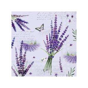 IHR Papierserviette Lavendel Poesie, (20 St), 33 cm x 33 cm