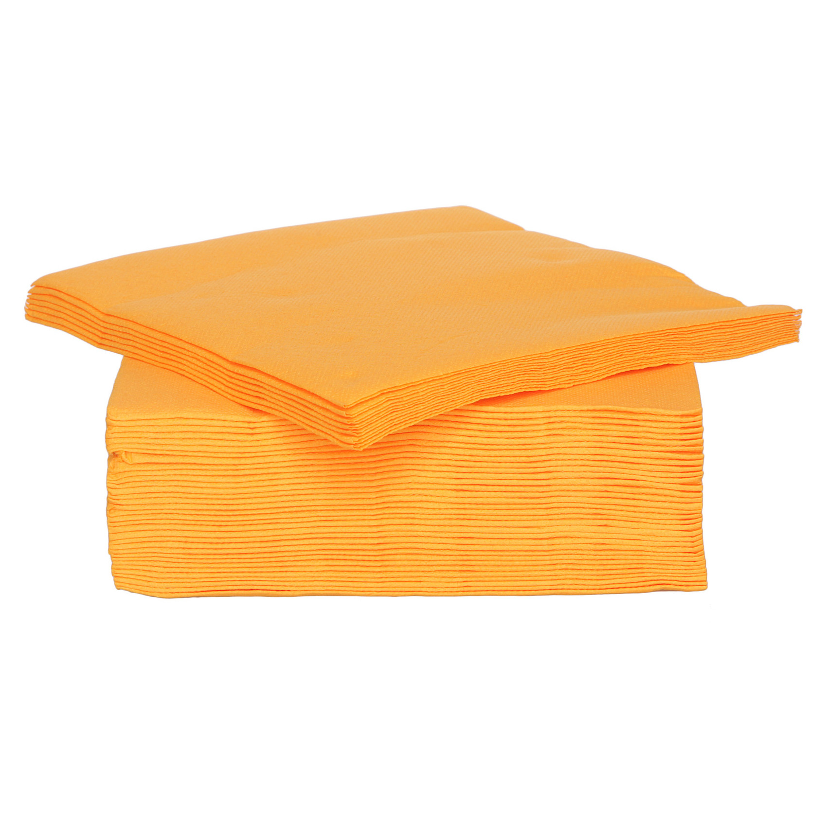 Cosy & Trendy 40x stuks luxe kwaliteit servetten oranje x cm -