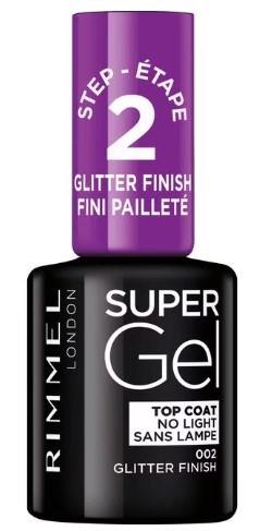 Rimmel London Super gel top coat glitter effect 12ML