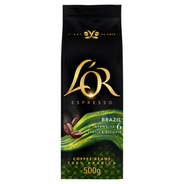 L'OR ESPRESSO 'OR Espresso Origins Brazil Koffiebonen 500g bij Jumbo