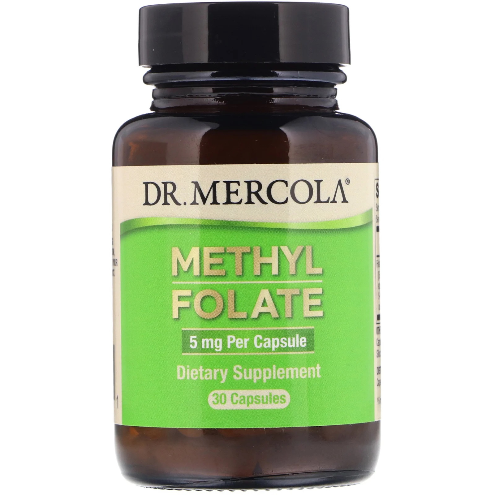 Dr. Mercola Folate 5 mg 30 Capsules - 