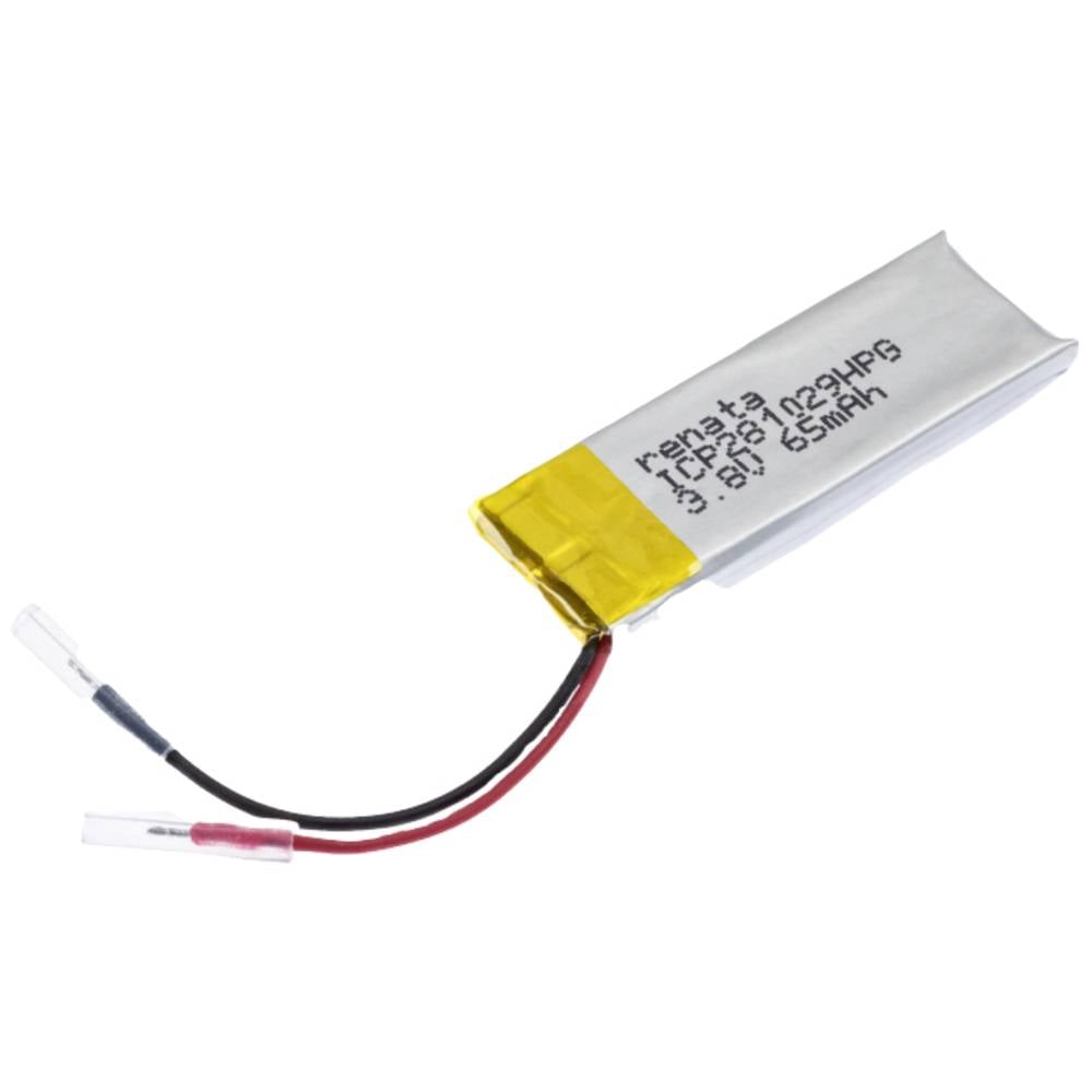 Renata ICP281029HPG Speciale oplaadbare batterij Prismatisch Kabel LiPo 3.7 V 68 mAh