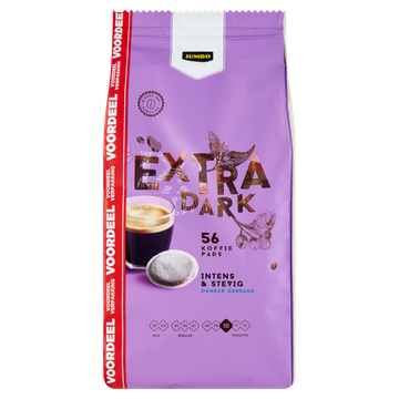 JUMBO umbo Extra Dark Koffiepads Voordeelverpakking 56 Stuks