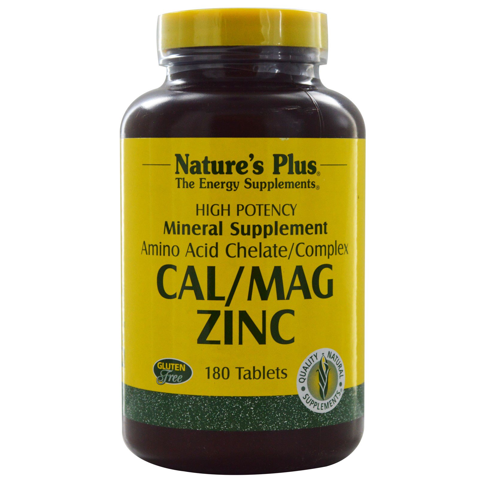 Nature's Plus Cal/Mag Zinc (180 Tablets) - 