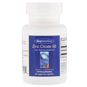 Allergy Research Group Zinc Citrate 50 60 Veggie Caps - 