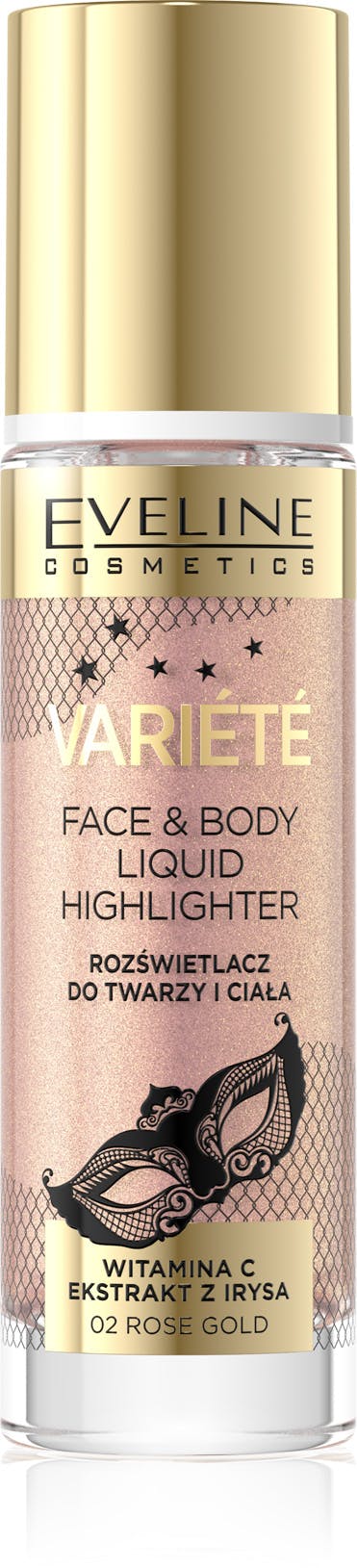 evelinecosmetics Eveline Cosmetics Flüssiger Highlighter Variete Liquid Highlighter 02 Rose Gold