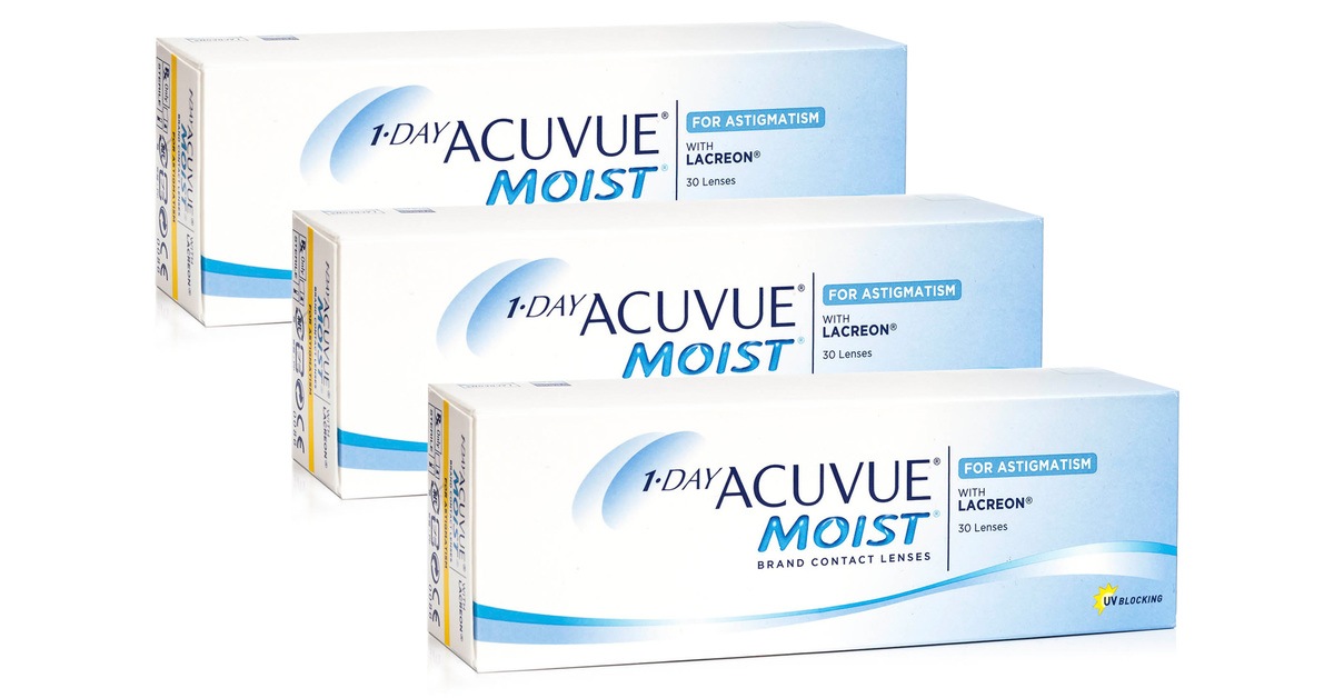 Acuvue 1-DAY  Moist for Astigmatism (90 lenzen)