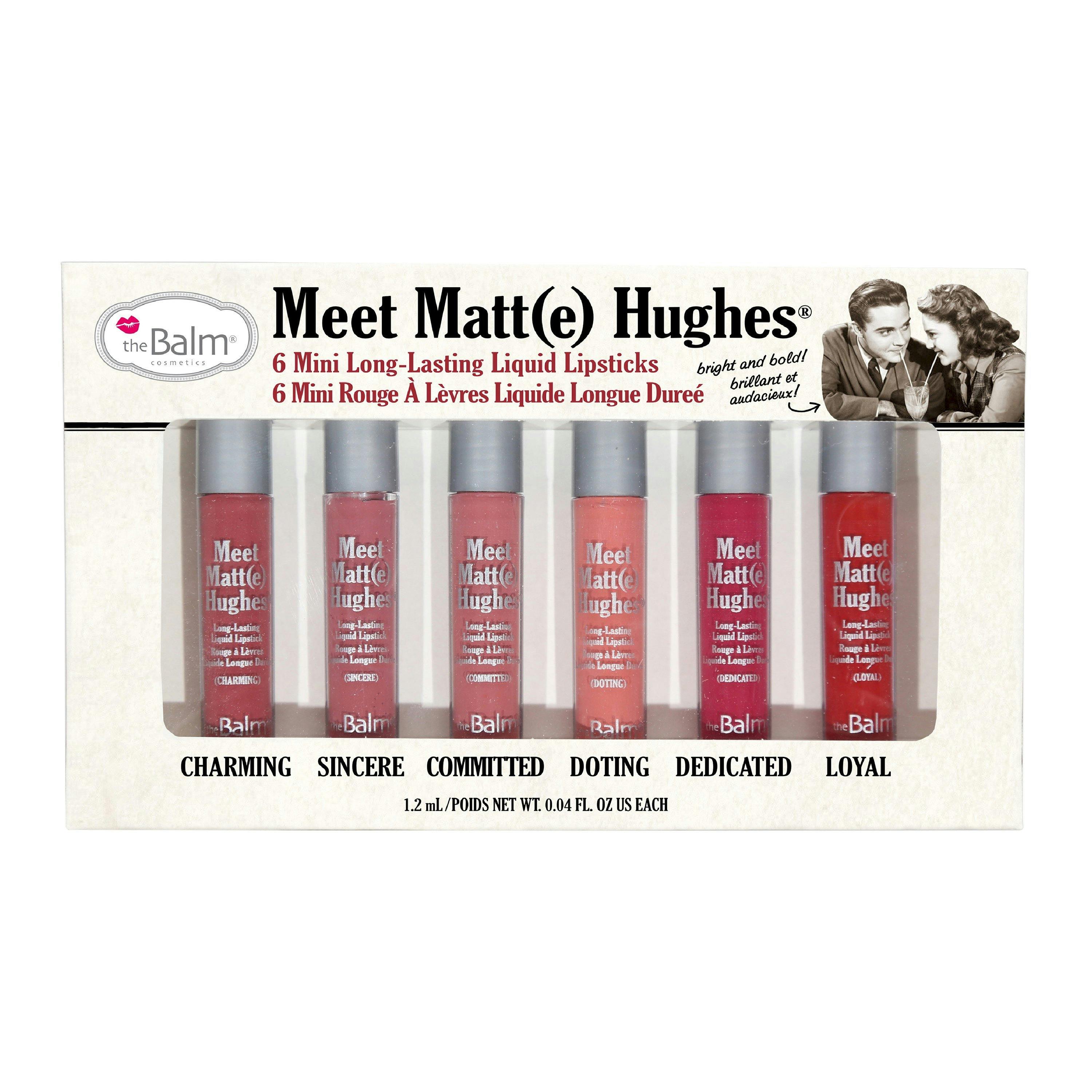 The Balm Meet Matt(e) Hughes Volume 1 Mini Lipstick Kit 6 x 1,2 ml