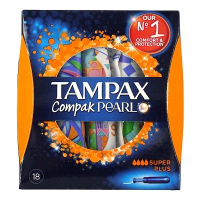 Tampax Tampons Compak Pearl Super Plus 18 st