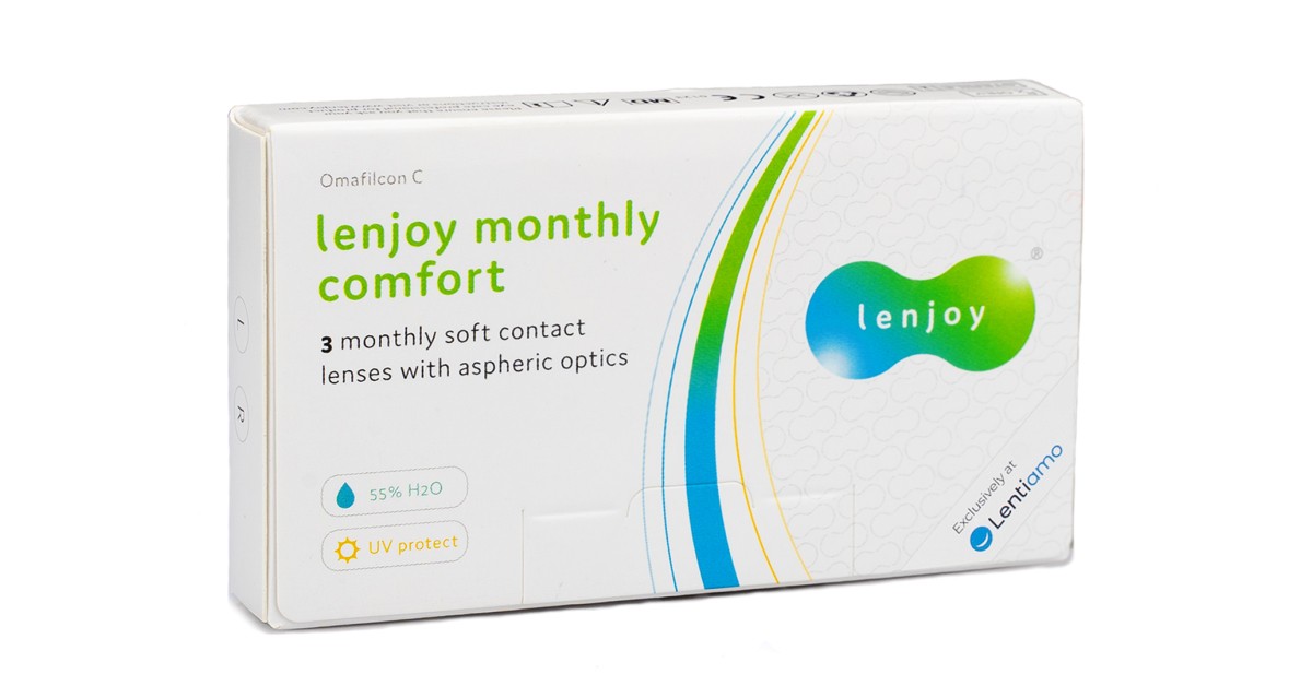 Lenjoy Kontaktlinsen Lenjoy Monthly Comfort (3 Linsen)