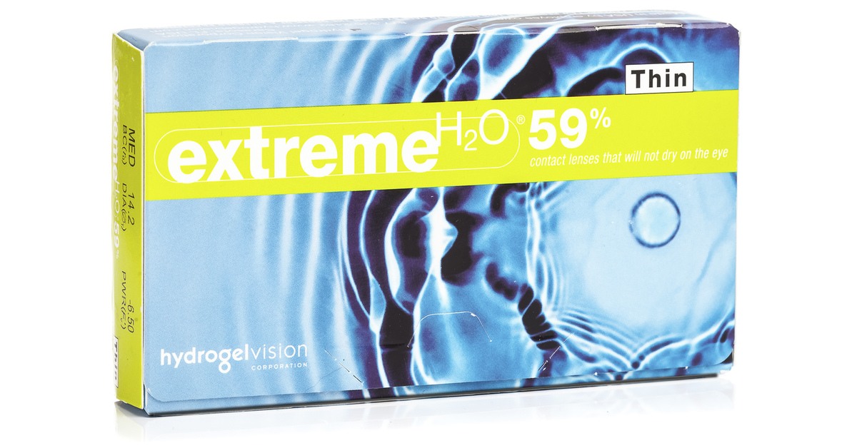 Extreme H2O Kontaktlinsen Extreme H2O 59 % Thin (6 Linsen)