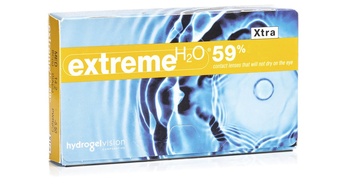 Extreme H2O Kontaktlinsen Extreme H2O 59 % Xtra (6 Linsen)