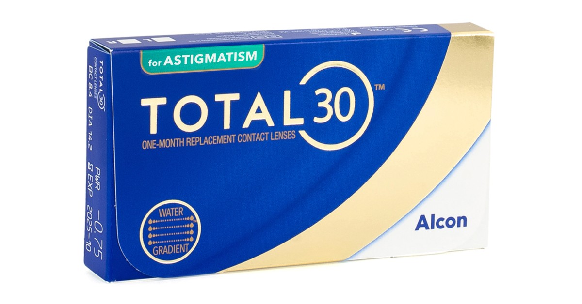 Weitere Kontaktlinsen TOTAL30 for Astigmatism (3 Linsen)