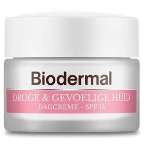 Biodermal dagcrème - Droge & gevoelige huid - Hydrateert en herstelt - 50ml