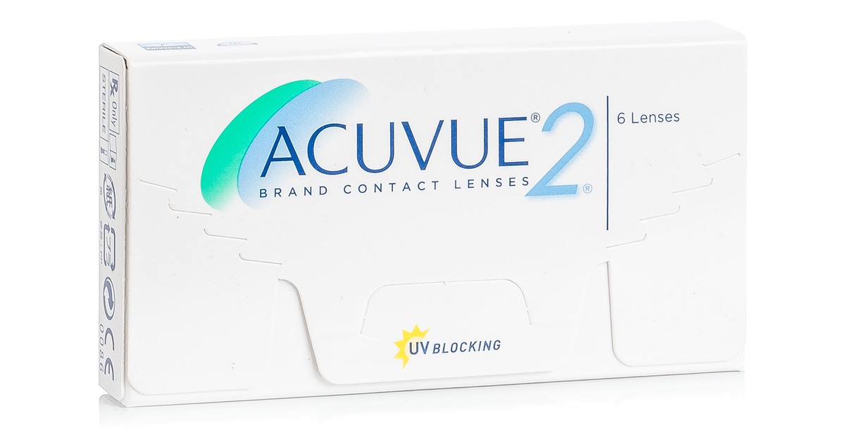 Johnson & Johnson Acuvue 2 (6er Packung) Wochenlinsen (0.5 dpt & BC 8.3) mit UV-Schutz