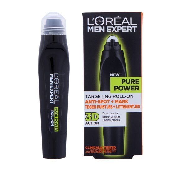 L'Oréal Paris Men Expert Pure Power Anti-Puistjes Roll On - 10 ml - Roller