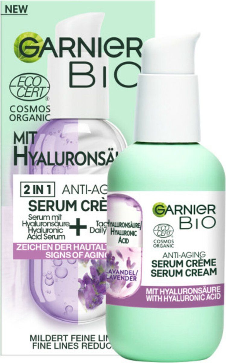 Garnier Bio Anti-Aging Serum Cream met Hyaluronzuur 50 ml