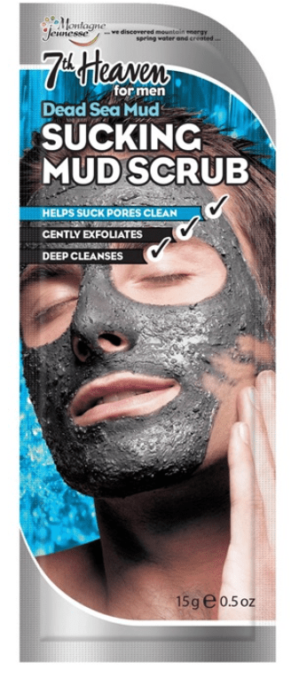 Head & Shoulders 7th Heaven Mask Scrub Mud Dead Sea For Men Gezichtsmasker