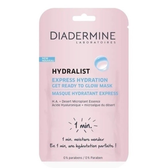 Diadermine Gezichtsmasker 8 gram Hydralist Express
