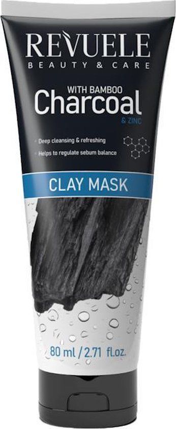 Revuele Charcoal Bamboo Clay Mask 80 ml
