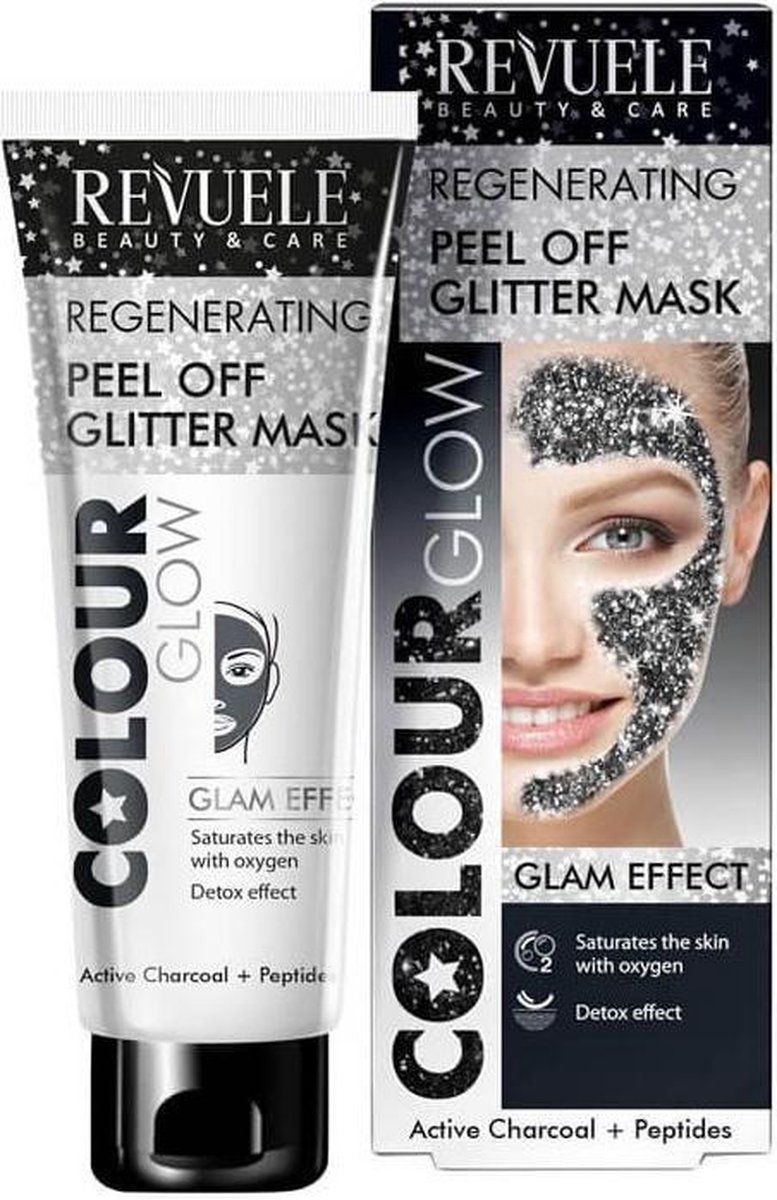 Revuele Mask Peel Off Glitter Charcoal