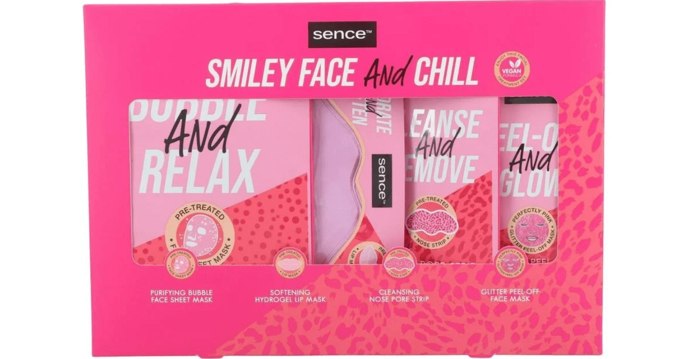 Sence Beauty Facial Set Smiley Face and Chill Maskers Geschenkset