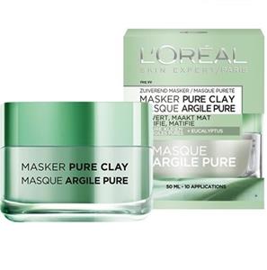 L'Oréal Paris Gezichtsmasker 50 ml Skin Expert Pure Clay Zuiverend