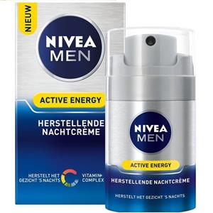 Nivea  Nachtcrème 50 ml MEN Active Energy Herstellende