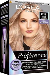 L'Oréal Paris L'Oréal Preference Haarverf 8.12 Alaska Light Ash Beige Blonde
