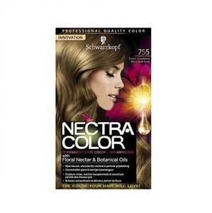 Schwarzkopf Nectra Color 755 Voordeelverpakking - 3x Donker Goudblond Haarverf