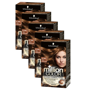 Schwarzkopf Million Color Haarverf 6-65 5 Stuks - Voordeelverpakking
