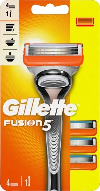 Gillette Fusion5 Houder + 4 mesjes