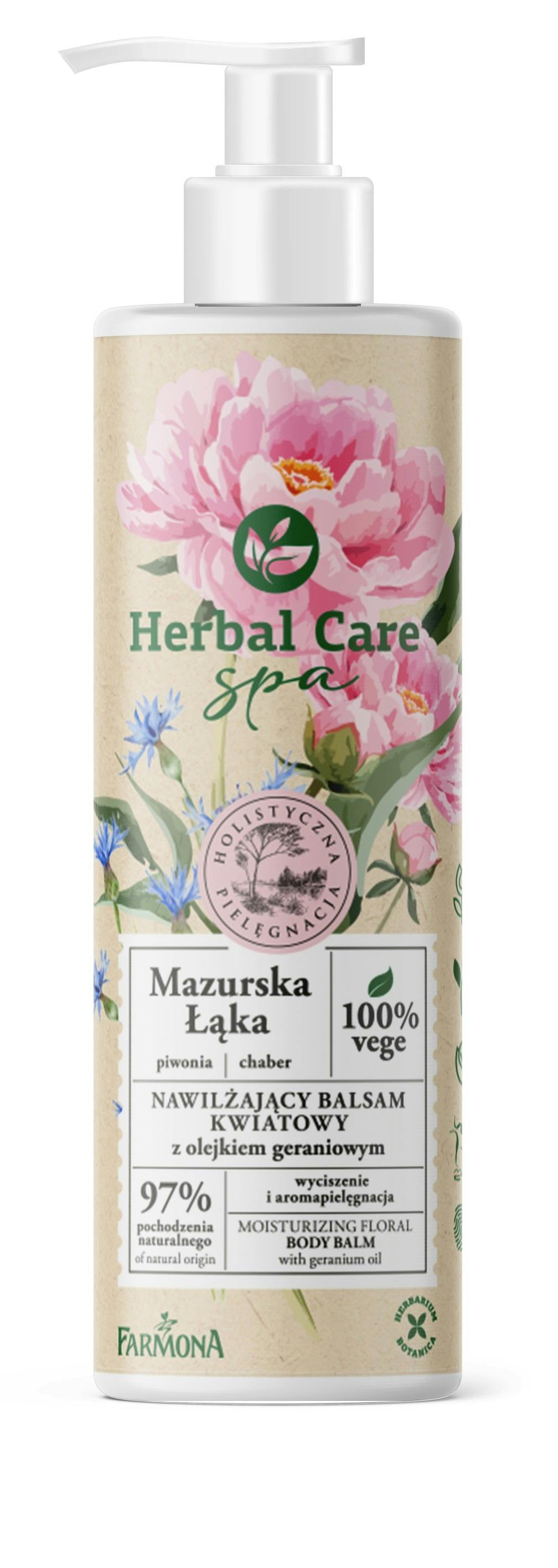 Herbal Care Spa Moisturizing Floral Body Balm With Geranium Oil 400 ml