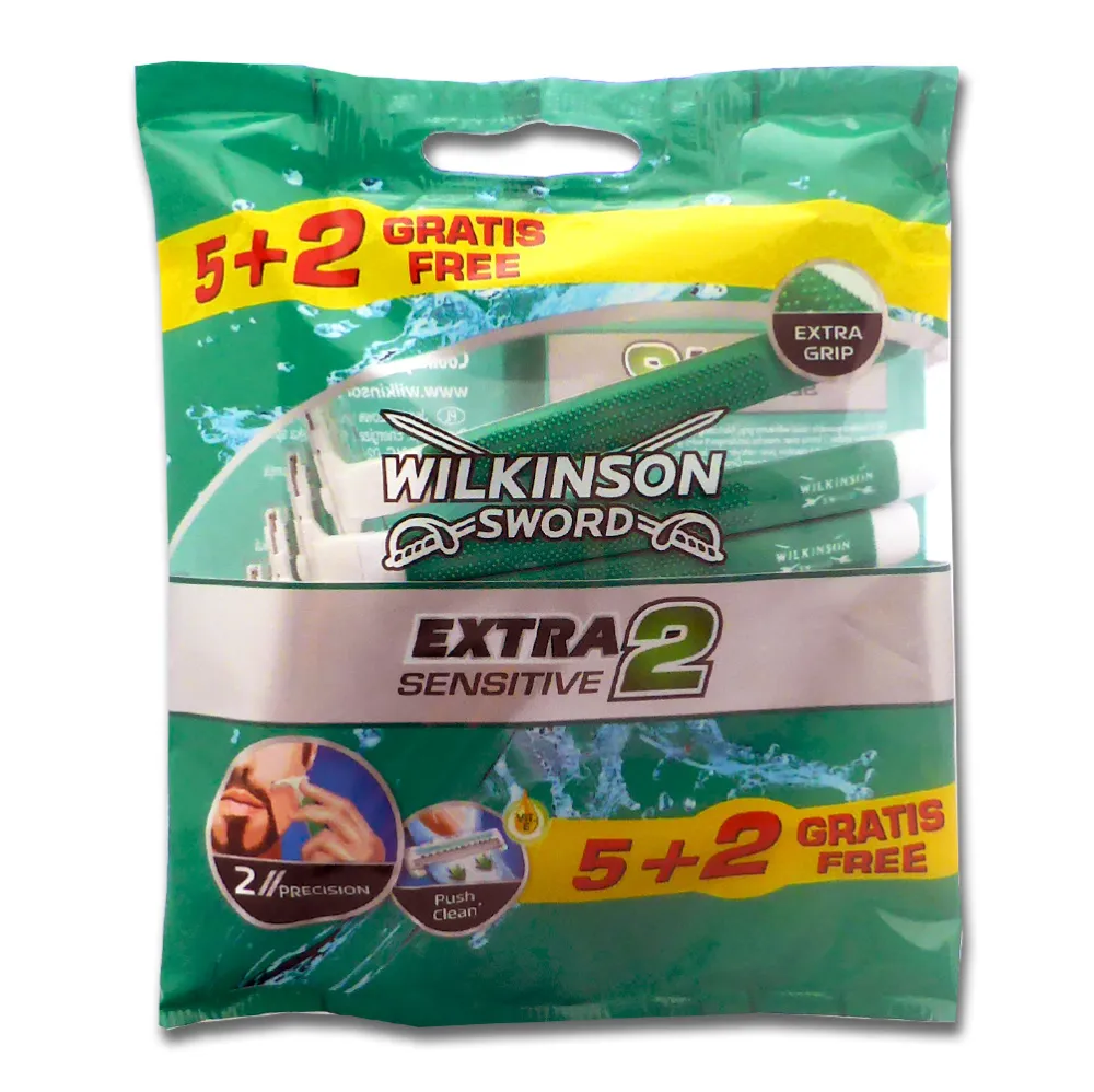 Wilkinson Extra 2 Sensitive Wegwerpmesjes - 7 Stuks