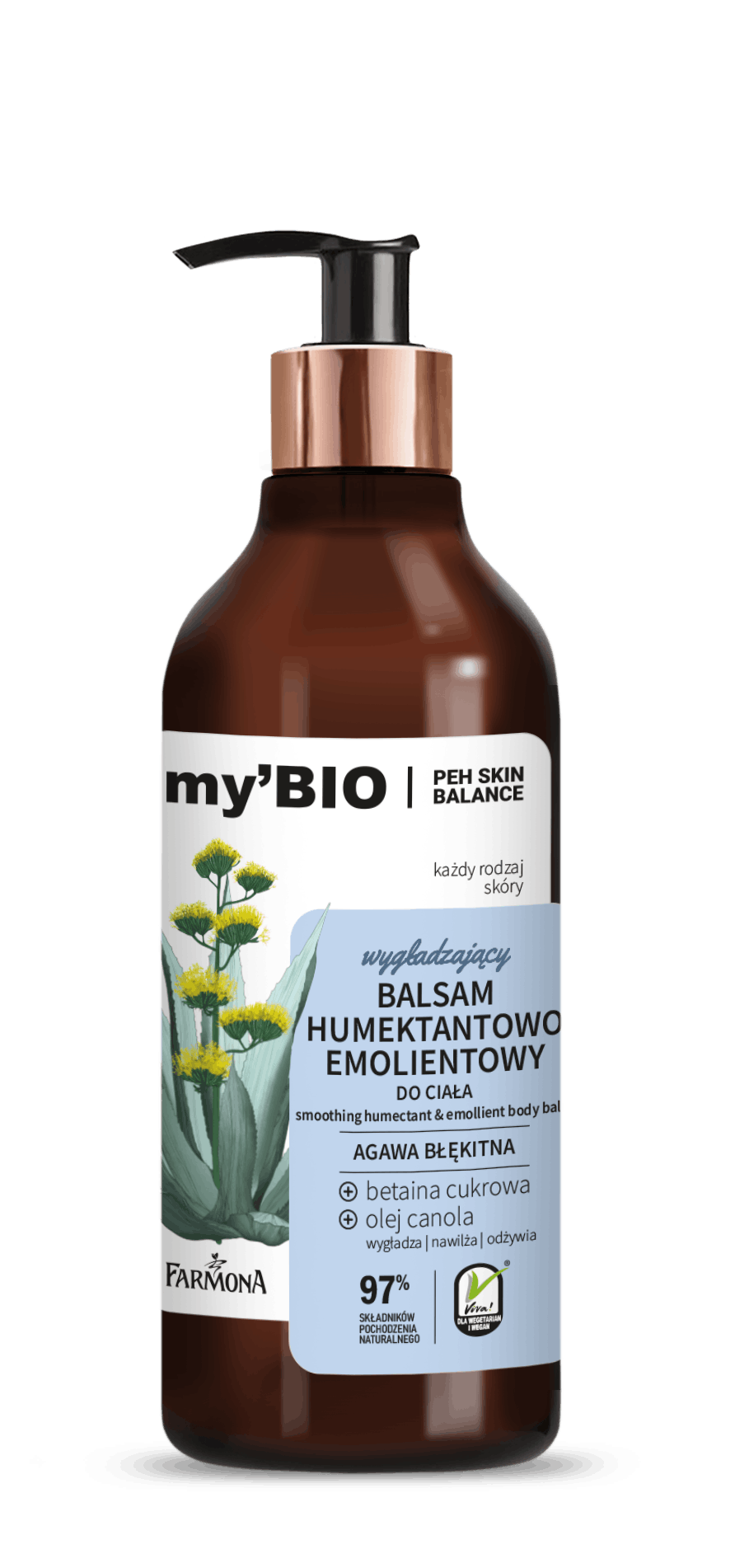 Farmona MY'BIO Smoothing Humectant & Emollient Body Balm Blue Agave 400 ml