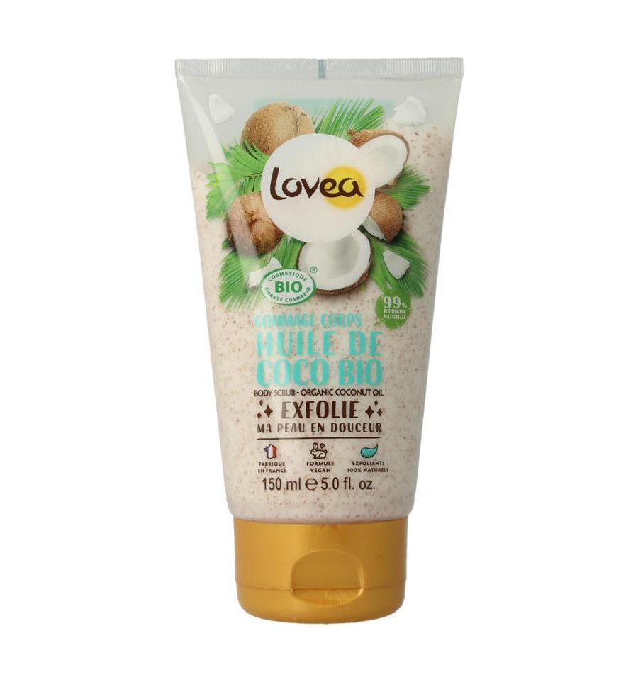 Lovea Bodyscrub coconut oil dry skin organic