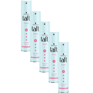 Taft Haarspray Ultra Pure Ultra Strong - 5 x 250 ml - Voordeelverpakking