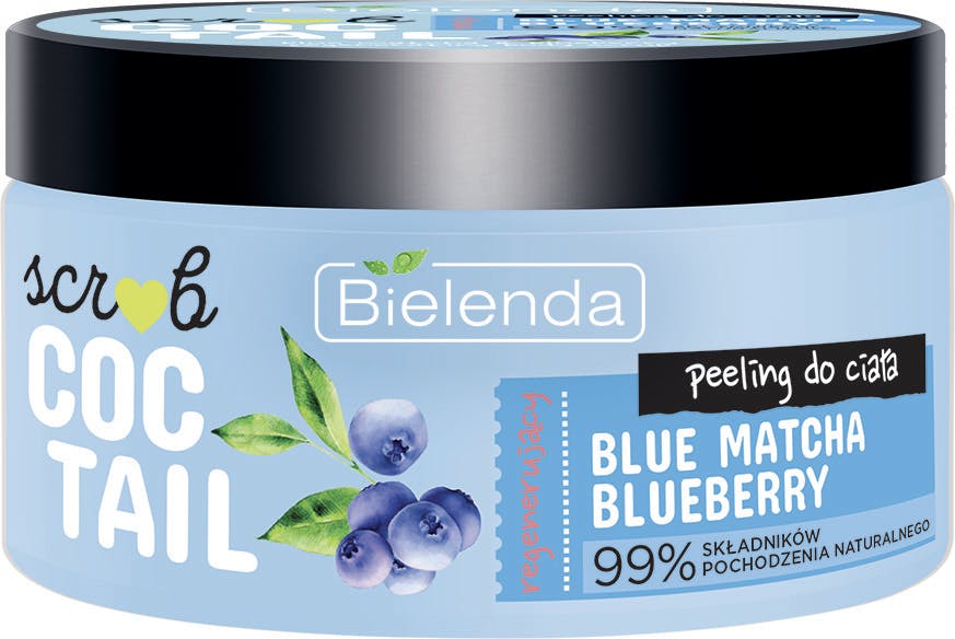 Bielenda Coctail Scrub Regenerating Body Peeling Blue Matcha + Blueberry 350 g