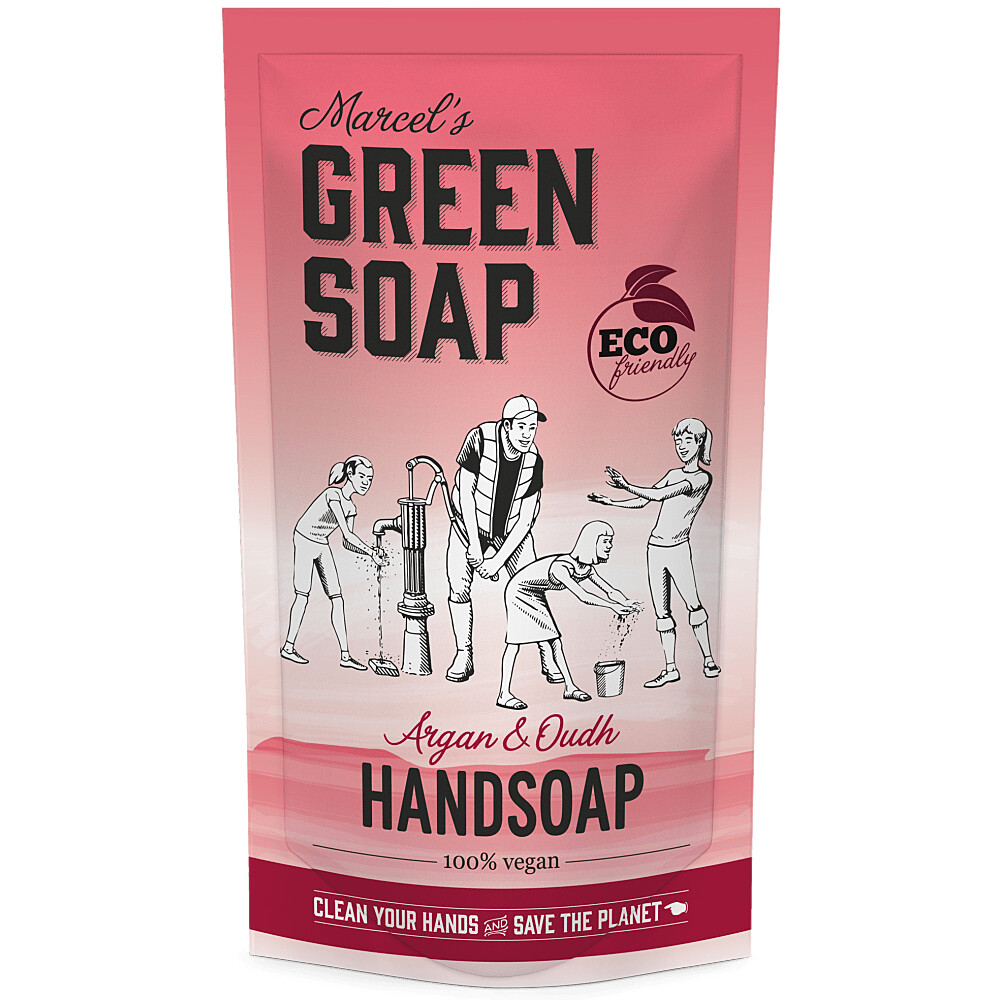 Marcel's Green Soap Handseife Argan & Oudh Nachfüllpack 500ml