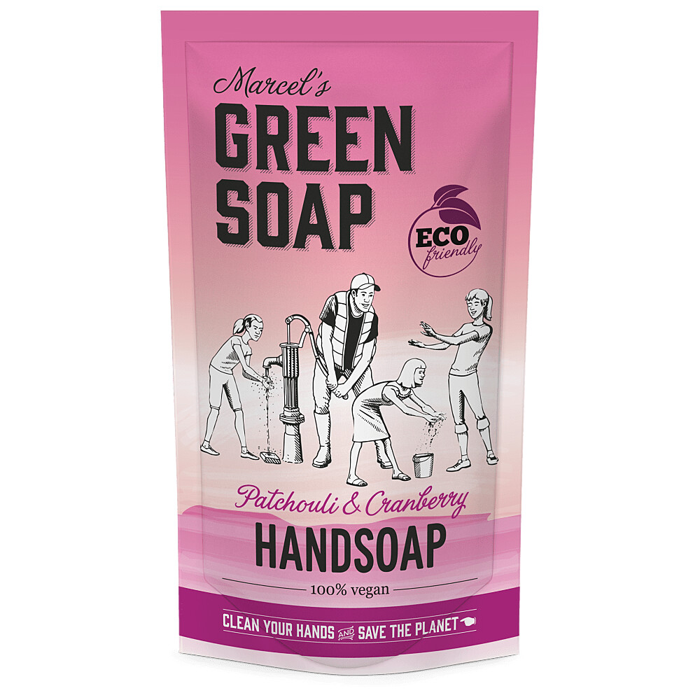 Marcel's Green Soap Marcel’s Green Soap Handzeep 500 ml Patchouli & Cranberry Navul Stazak