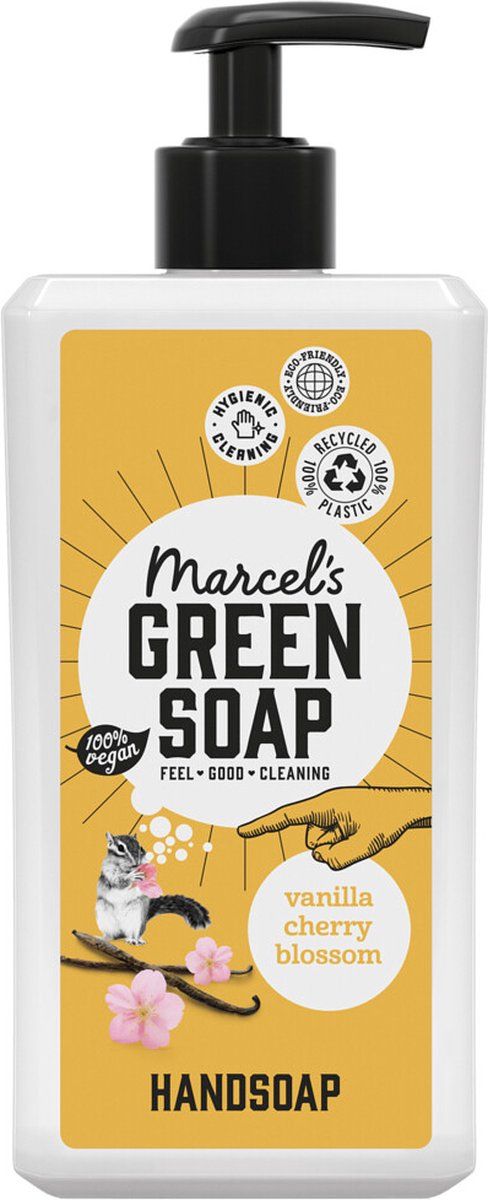 Marcel's Green Soap Handzeep Vanille & Cherry Blossom 500 ml