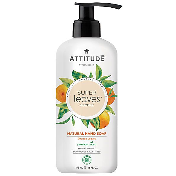 Attitude Super Leaves Natuurlijke Handzeep Orange Leaves 473 ml