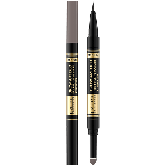 Eveline Eye Pencil 2 In 1 Brow Art Duo Medium 1 st