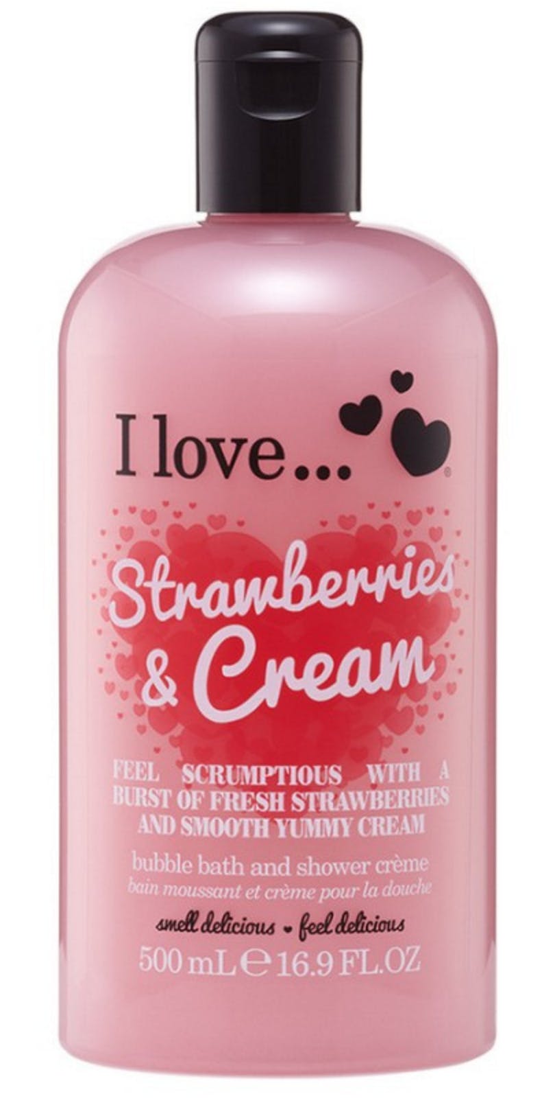 I Love Cosmetics Bath & Shower Creme Strawberries & Cream 500 ml
