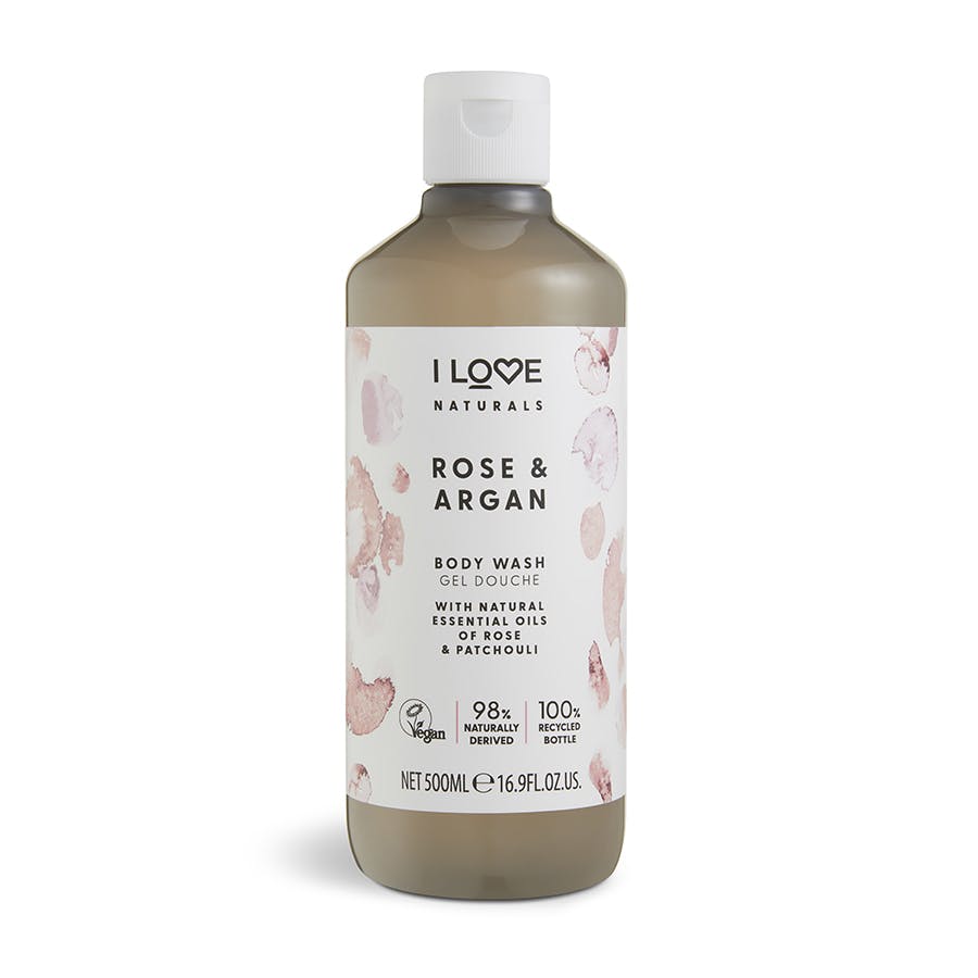 I Love Cosmetics Naturals Rose & Argan Body Wash 500 ml