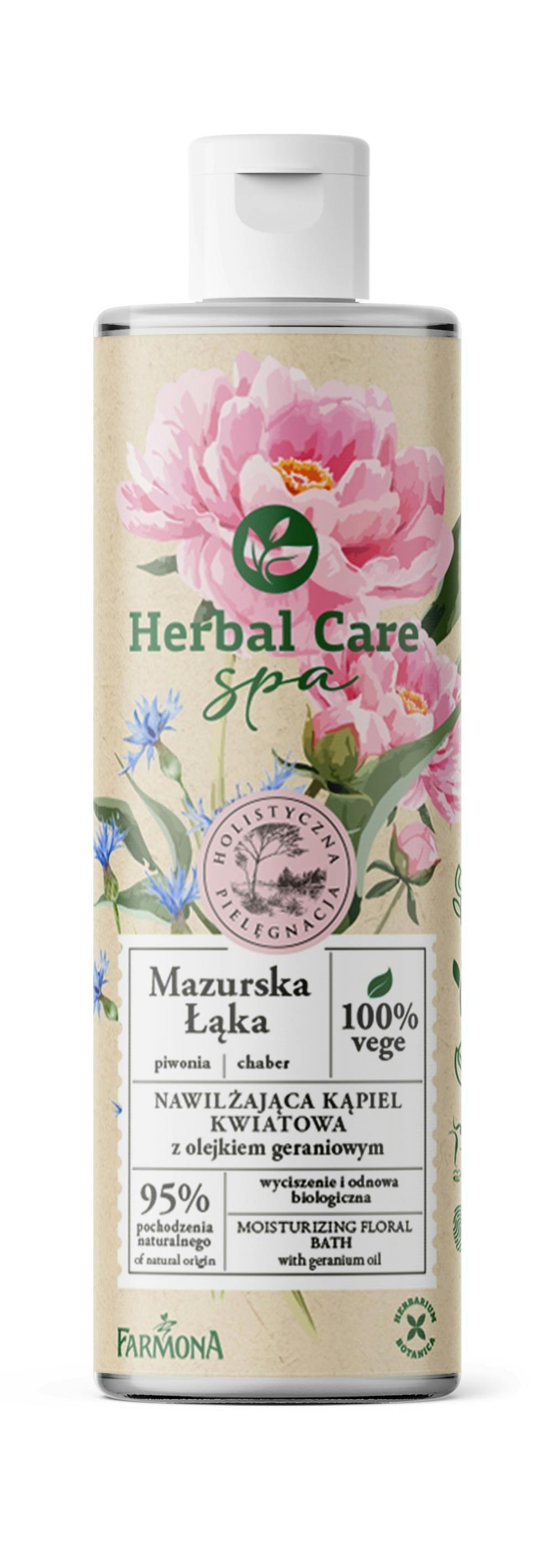 Herbal Care Moisturizing Floral Bath With Geranium Oil 400 ml